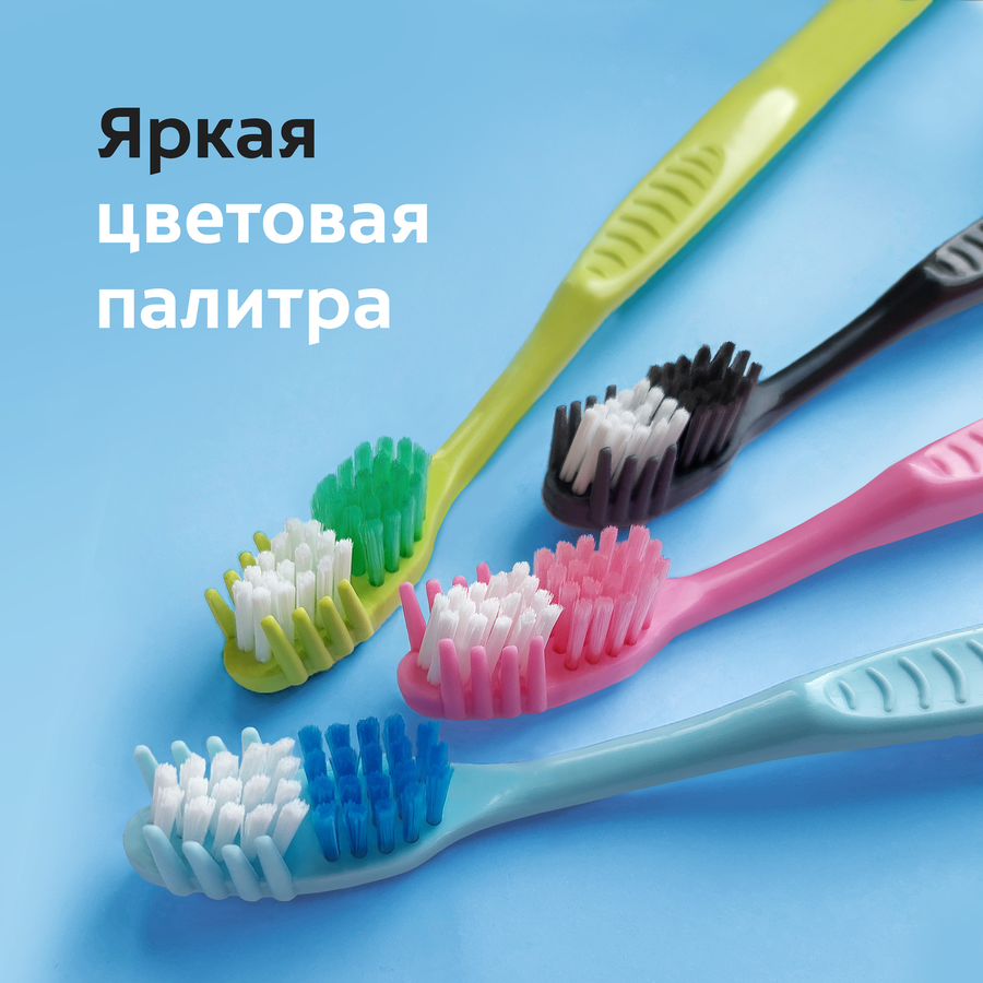 Зубная щетка COLGATE Массажер, средней жесткости, 1+1, 2шт, предпросмотр