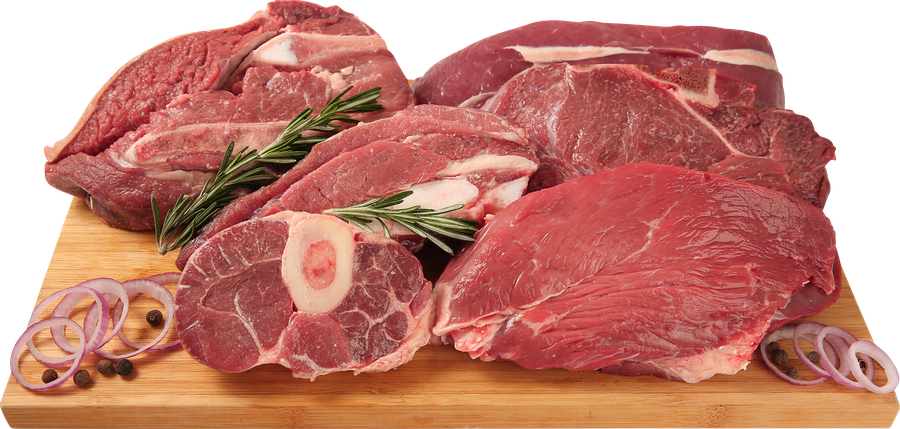 Тазобедренная часть говядины ЛЕНТА FRESH на кости, весовая, предпросмотр