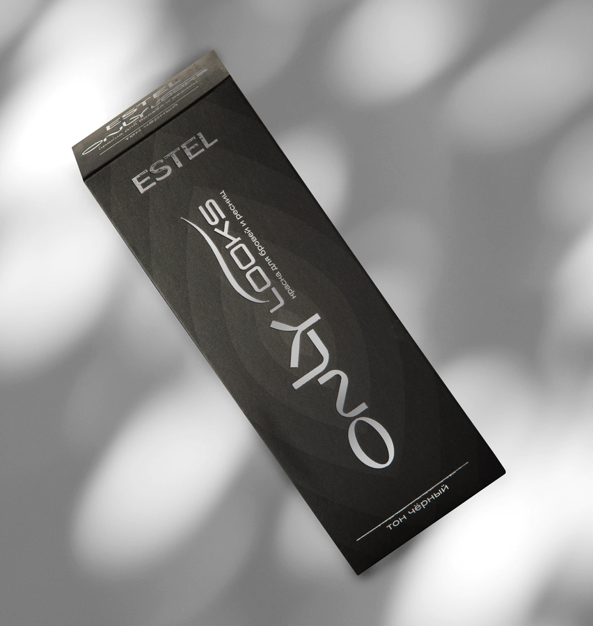 Краска для бровей и ресниц ESTEL Only Looks профессиональная №601 тон черный, 80мл, предпросмотр