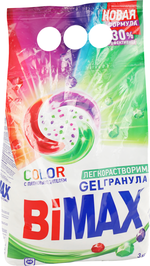 Стиральный порошок для цветного белья BIMAX Color Automat универсальный, автомат, 3кг, превью