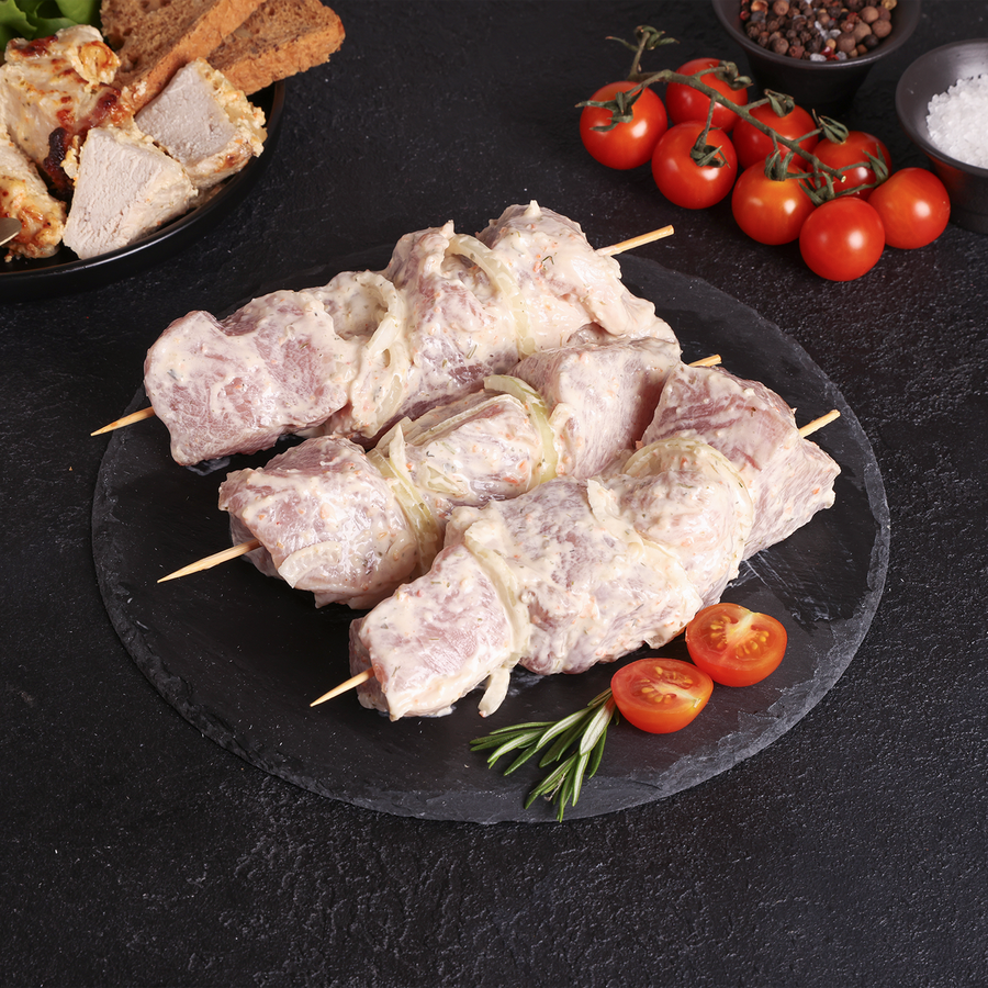 Шашлык из свиной корейки ЛЕНТА FRESH в маринаде, предпросмотр