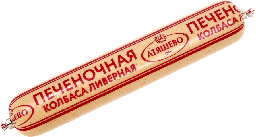 Колбаса ливерная печеночная АТЯШЕВО, 250г, превью