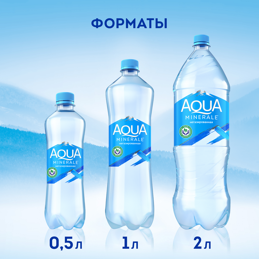 Вода питьевая AQUA MINERALE негазированная, 2л, превью