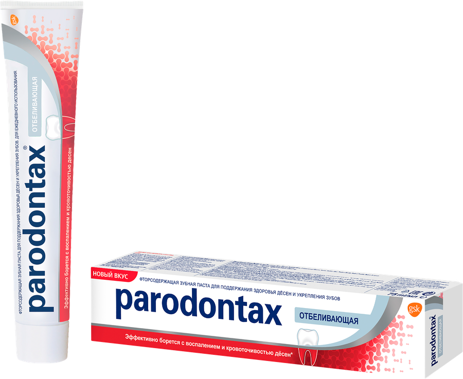 Зубная паста PARODONTAX Отбеливающая, 75мл, предпросмотр