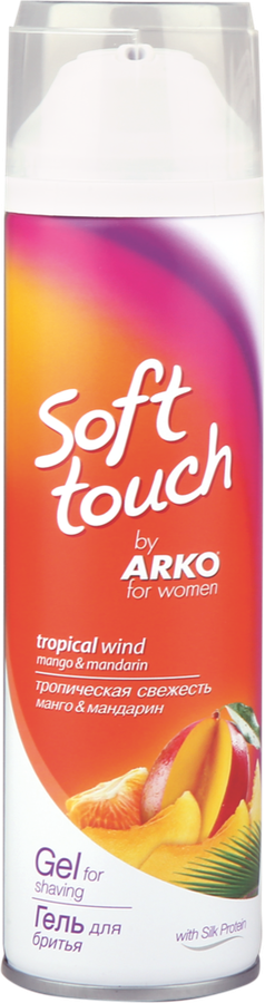 Гель для бритья женский ARKO Soft Touch Тропическая свежесть, 200мл, предпросмотр