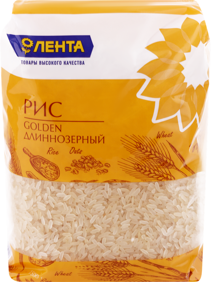 Рис длиннозерный ЛЕНТА пропаренный 1-й сорт, 1500г, предпросмотр