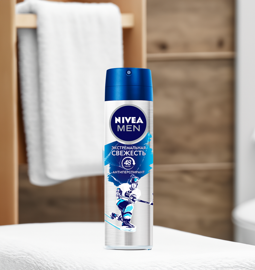 Дезодорант-антиперспирант спрей мужской NIVEA Men Экстремальная свежесть, 150мл, превью