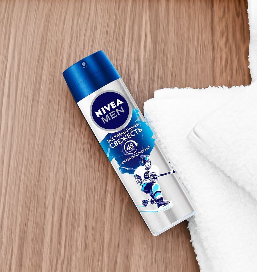 Дезодорант-антиперспирант спрей мужской NIVEA Men Экстремальная свежесть, 150мл, превью