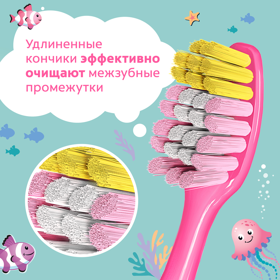 Зубная щетка детская COLGATE Супермягкие щетинки, с 5 лет, предпросмотр