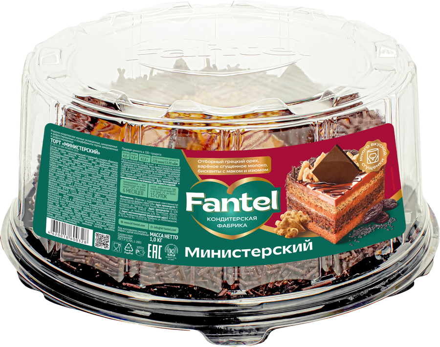 Торт ФАНТЭЛЬ Министерский, 1кг, превью