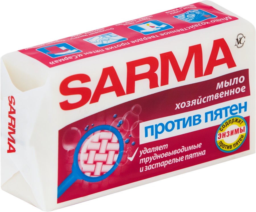 Хозяйственное мыло против пятен SARMA, 140г, превью