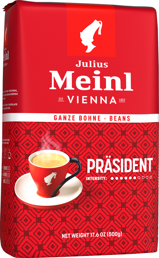 Кофе зерновой JULIUS MEINL Prasident натуральный жареный, 500г, предпросмотр