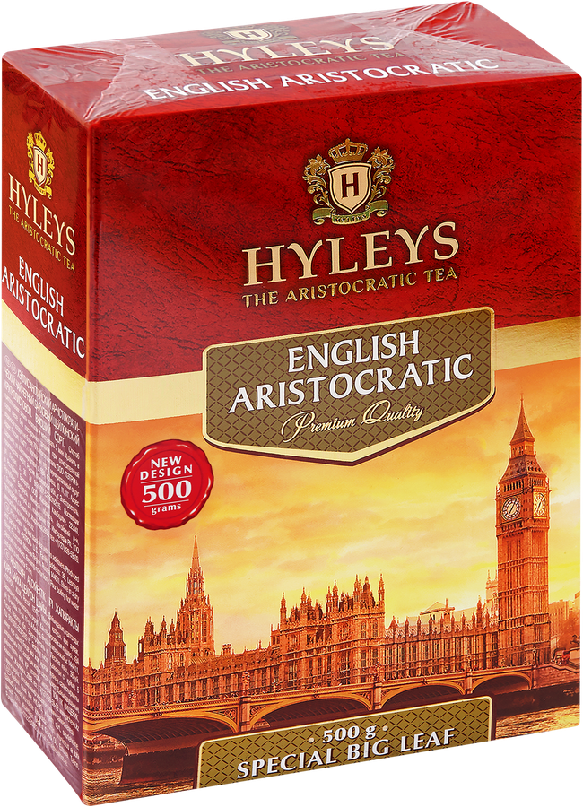 Чай черный HYLEYS Английский Аристократический байховый листовой, 500г, предпросмотр