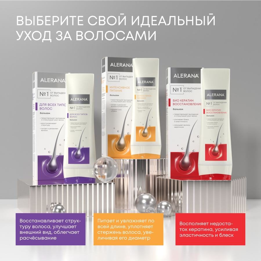 Бальзам-ополаскиватель для волос АЛЕРАНА, 200мл, предпросмотр