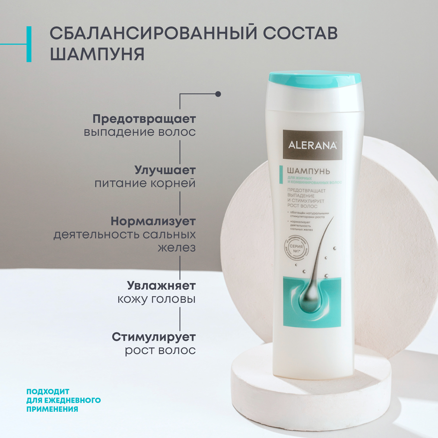 Шампунь для жирных волос АЛЕРАНА, 250мл, предпросмотр