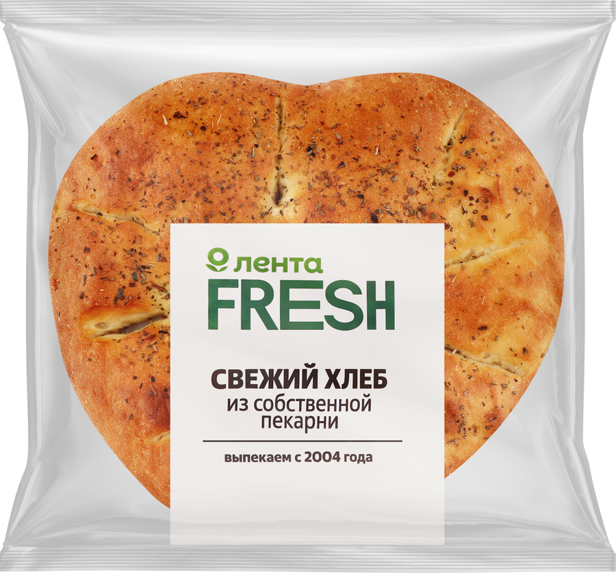 Хлеб ЛЕНТА FRESH Сицилийский с итальянскими травами, 300г, предпросмотр