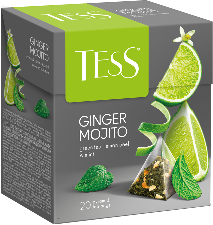 Чай зеленый TESS Джинджер Мохито, 20пир, предпросмотр