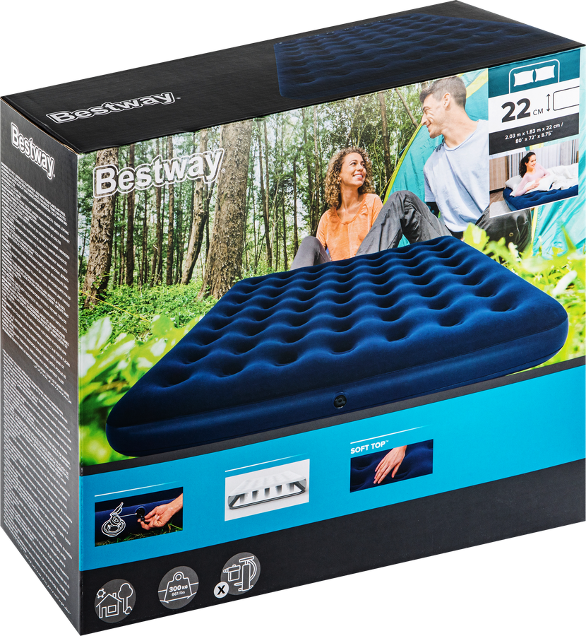 Матрас надувной BESTWAY 203х183х22см, Арт. 67004, предпросмотр