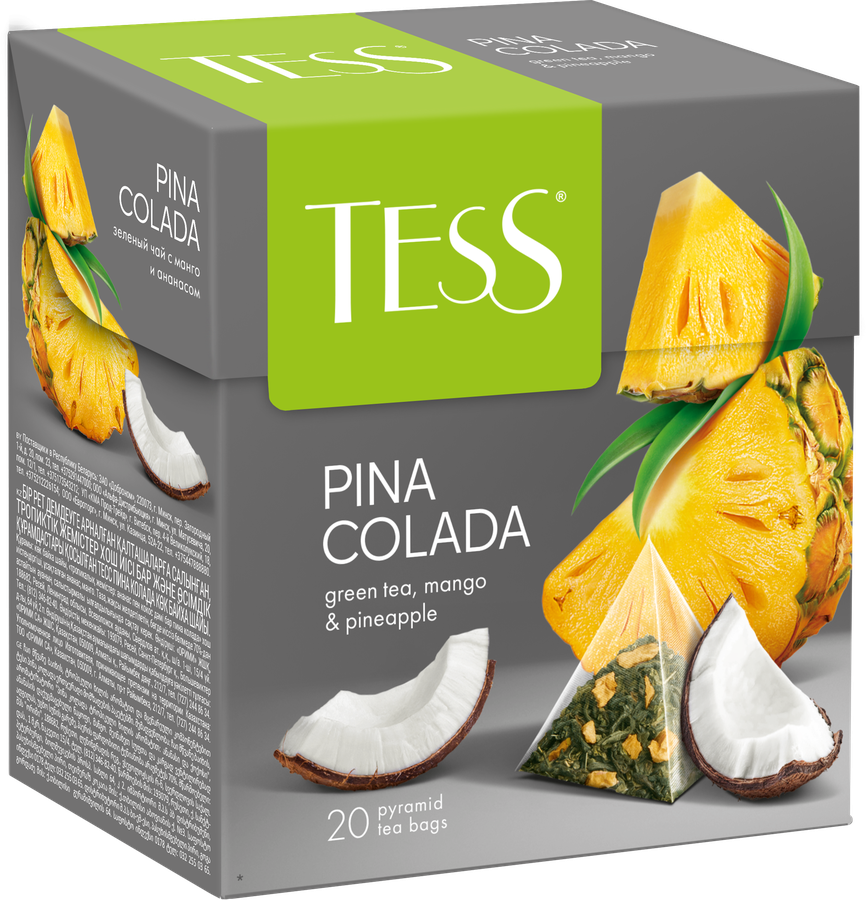 Чай зеленый TESS Pina Coladа, 20пир, предпросмотр