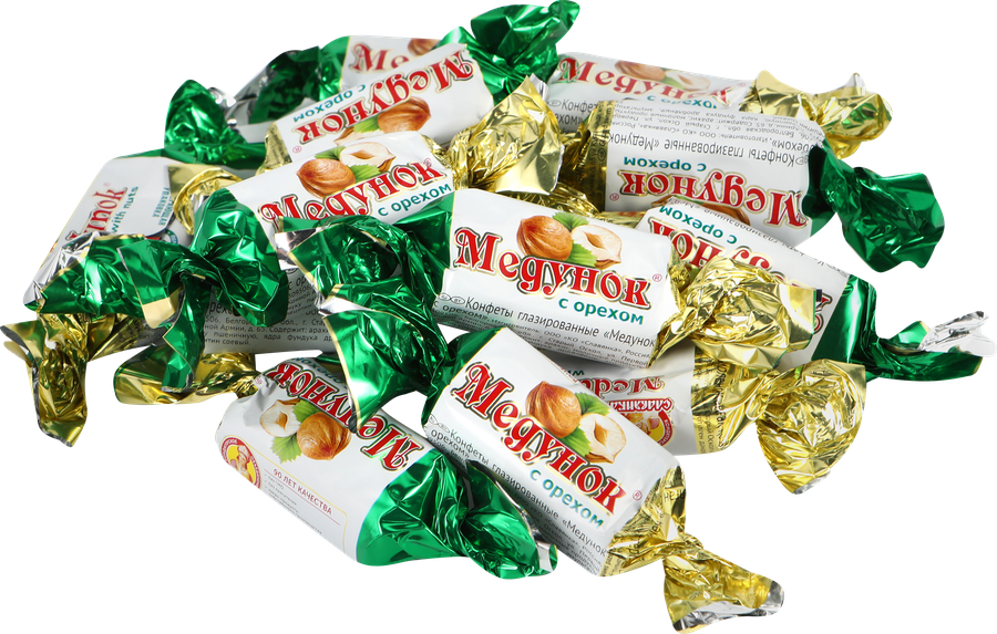 Конфеты СЛАВЯНКА Медунок с орехом, весовые, предпросмотр