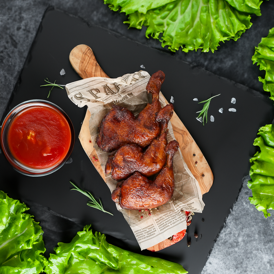 Окорочка варено-копченые куриные ЛЕНТА FRESH, весовые, предпросмотр