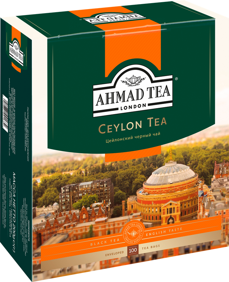 Чай черный AHMAD TEA Цейлонский, 100пак, превью