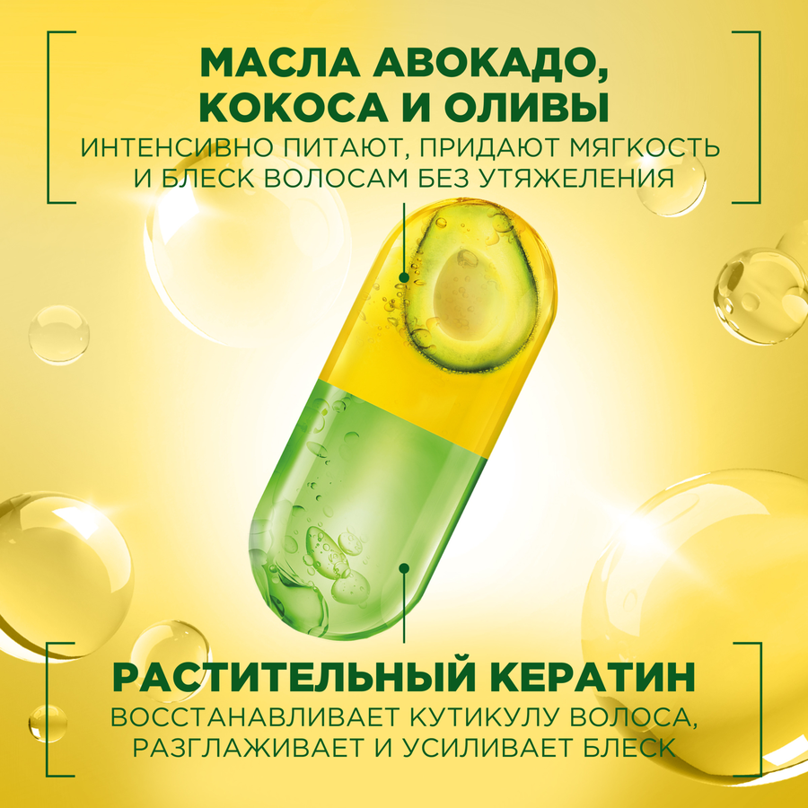 Шампунь для поврежденных и ослабленных волос FRUCTIS Тройное восстановление, укрепляющий, 400мл, предпросмотр