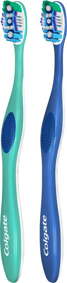 Зубная щетка COLGATE 360 Суперчистота всей полости рта, антибактериальная, средней жесткости, 1+1, 2шт, предпросмотр