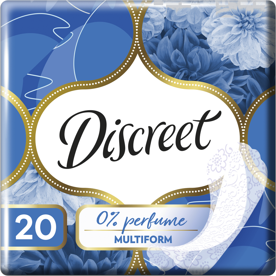 Прокладки ежедневные DISCREET Multiform Air, 20шт, предпросмотр