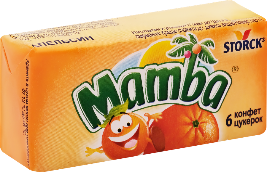 Конфеты жевательные MAMBA, 26,5г, предпросмотр