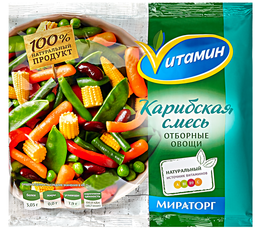 Смесь овощная МИРАТОРГ Vитамин Карибская, 400г, предпросмотр