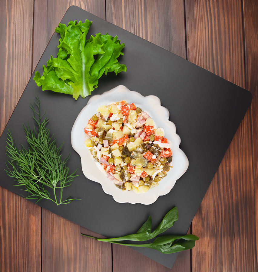 Салат ЛЕНТА FRESH Оливье без майонеза, весовой, предпросмотр