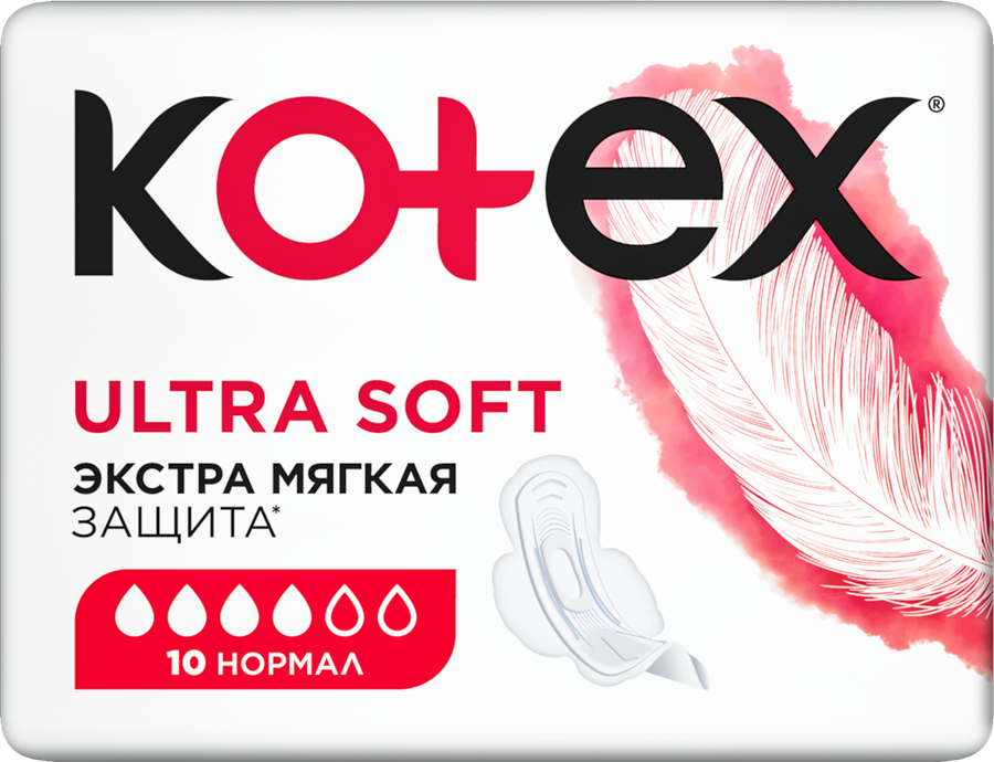 Прокладки KOTEX Ultra Soft Normal, 10шт, превью