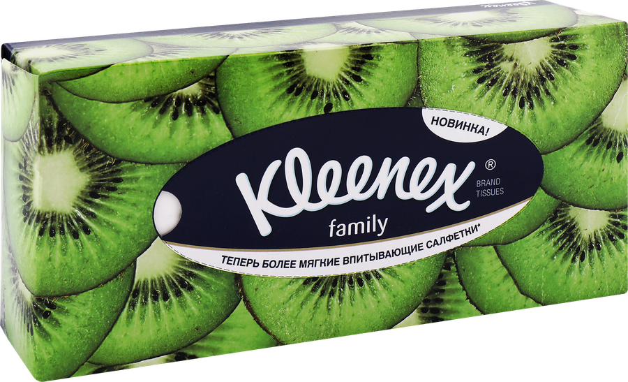 Салфетки KLEENEX Family в коробке, 150шт, превью