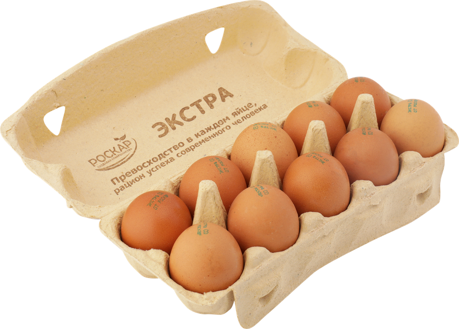 Яйцо куриное РОСКАР Экстра СО столовое, 10шт, превью