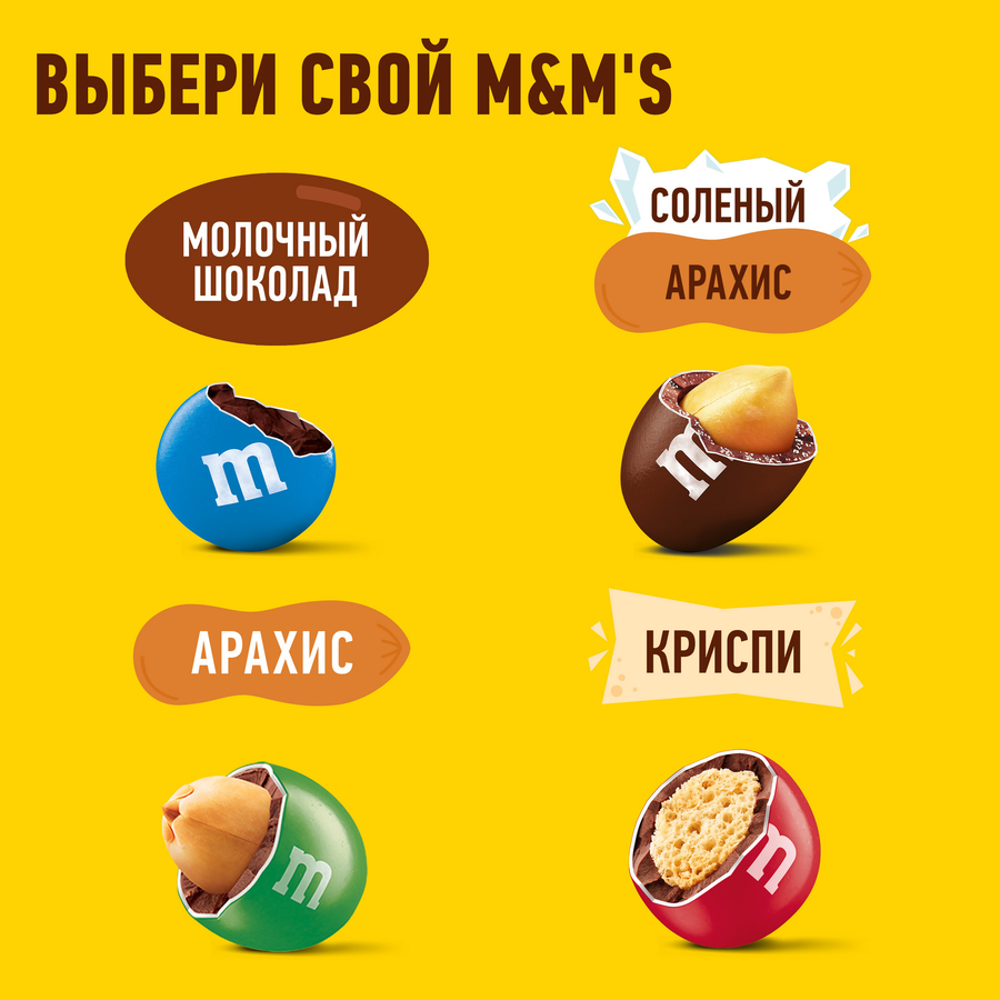 Драже M&M'S С арахисом, 45г, превью
