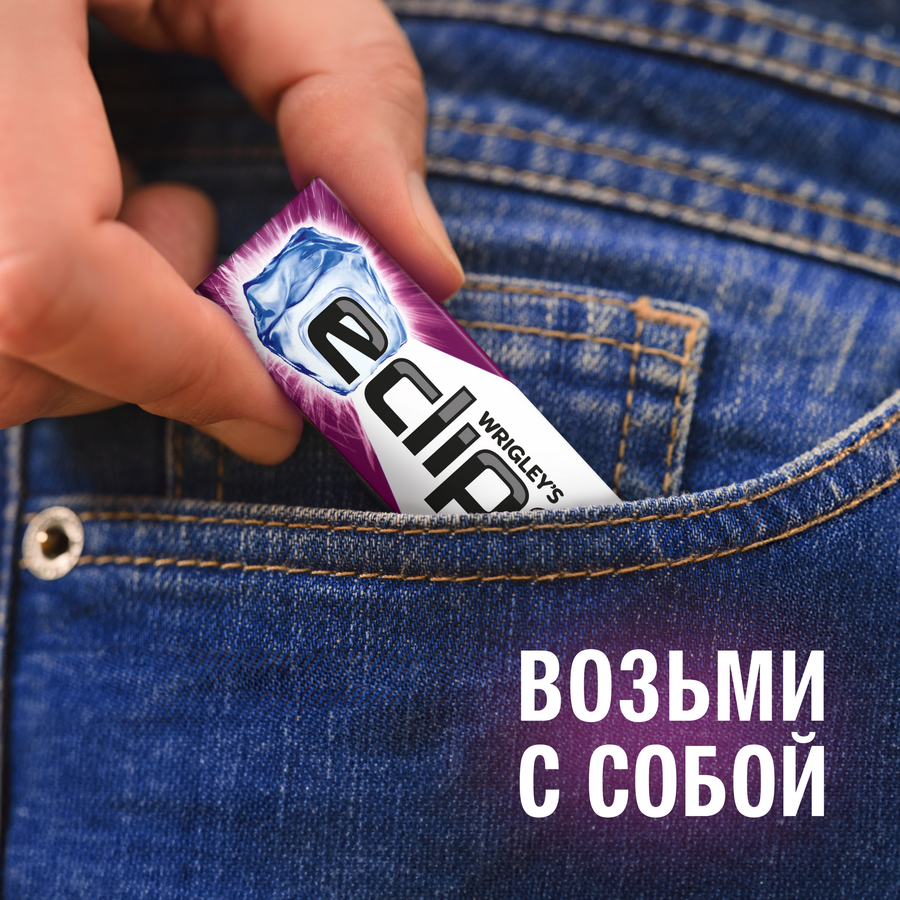 Жевательная резинка ECLIPSE Ледяная ягода без сахара, 13,6г, предпросмотр