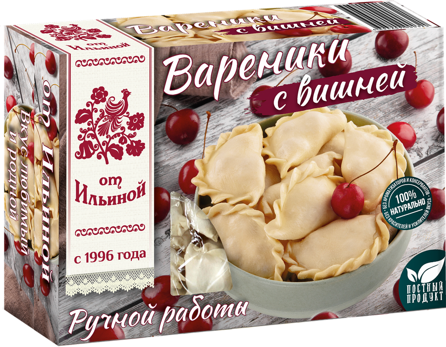 Вареники ОТ ИЛЬИНОЙ с вишней, 450г, превью