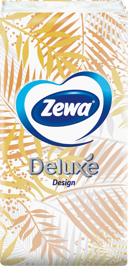 Платочки бумажные носовые ZEWA Deluxe Design 3-слоя, предпросмотр