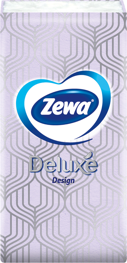 Платочки бумажные носовые ZEWA Deluxe Design 3-слоя, превью