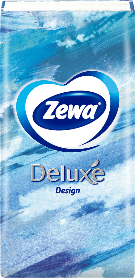 Платочки бумажные носовые ZEWA Deluxe Design 3-слоя, превью