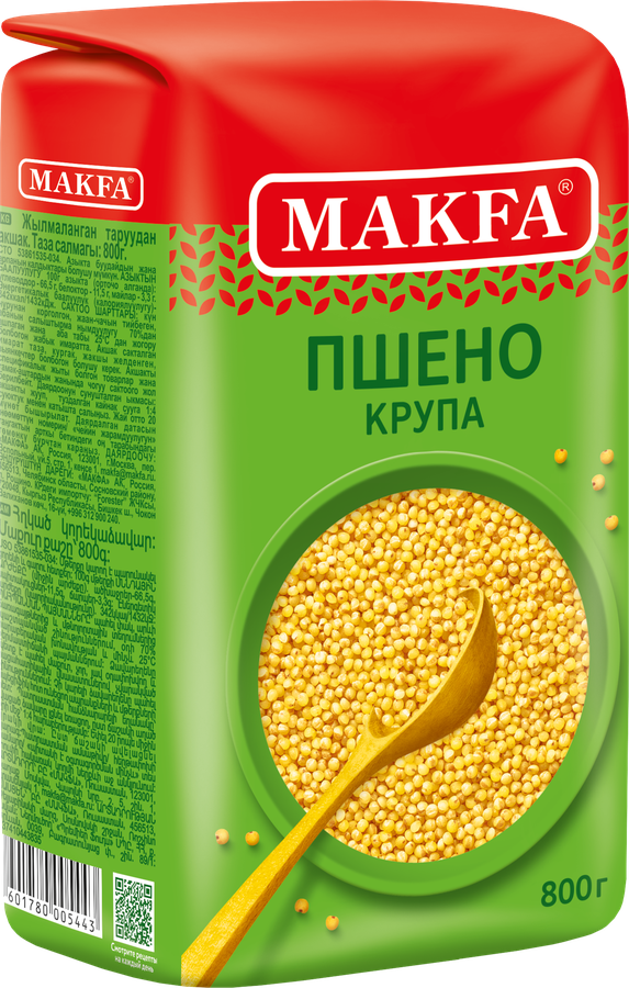 Пшено MAKFA шлифованное высший сорт, 800г, предпросмотр