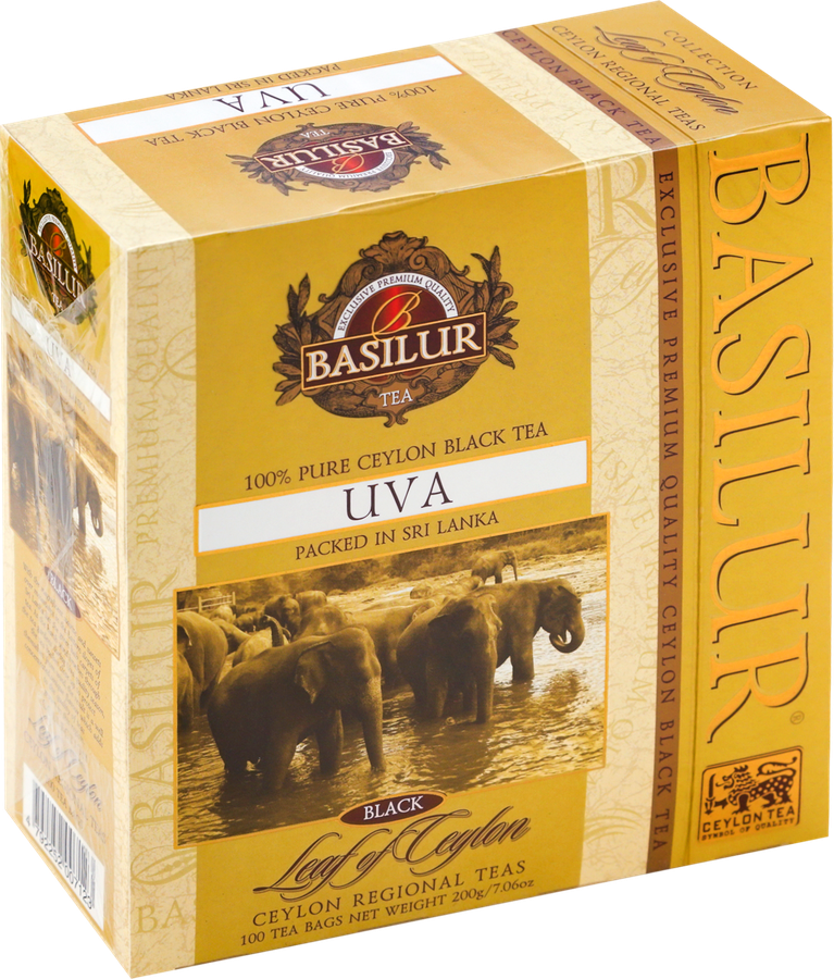 Чай черный BASILUR Uva Цейлонский байховый, 100пак, предпросмотр