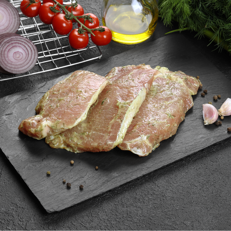 Стейк из свиной корейки ЛЕНТА FRESH в cливочном маринаде с травами, превью