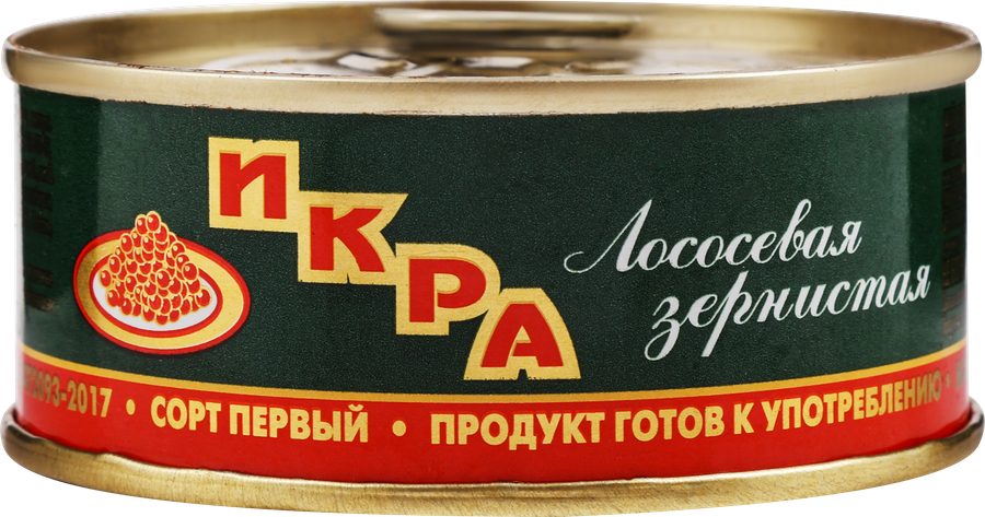 Икра лососевая ПУТИНА зернистая 1-й сорт, 95г, предпросмотр