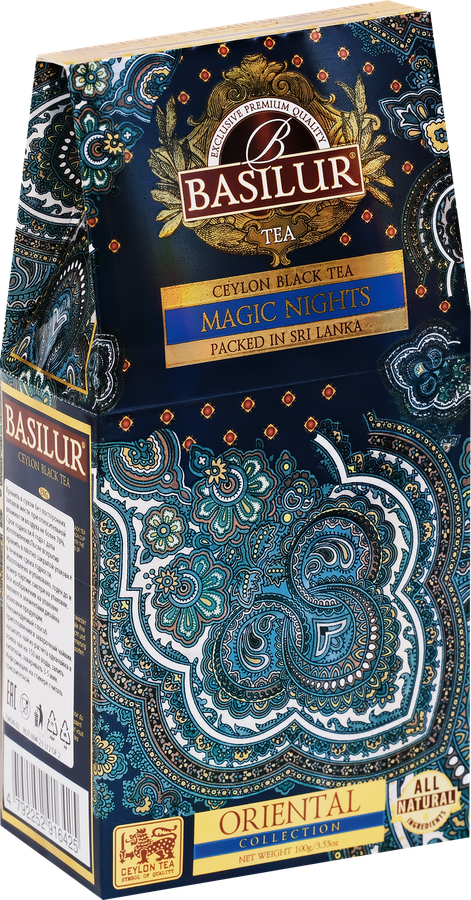 Чай черный BASILUR Восточная Коллекция Волшебные Ночи Magic Night листовой, 100г, предпросмотр