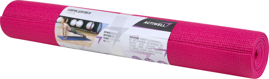 Коврик для йоги ACTIWELL 173х61х0,4см, Арт. IR97501, превью
