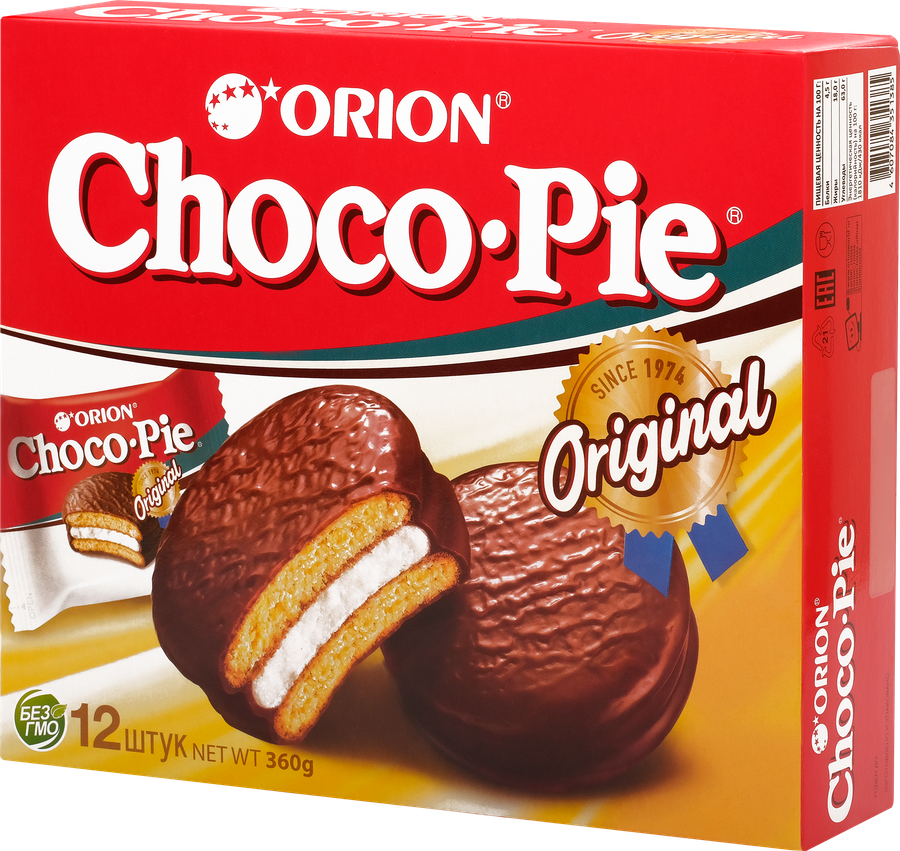Пирожное ORION Choco Pie 12шт, 360г, предпросмотр
