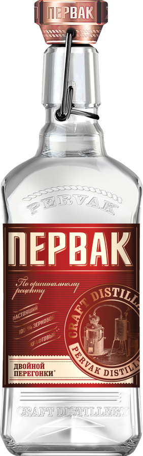 Водка ПЕРВАК Особая Домашний Пшеничный 40%, 0.5л, превью