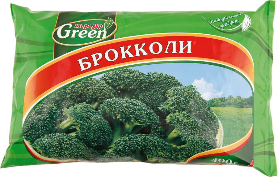 Капуста брокколи замороженная МОРОЗКО GREEN, 400г, превью